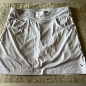CALLAWAY WHITE GOLF SKORT